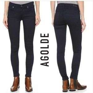 AGOLDE Dark BLUE Colette Skinny DENIM Jeans